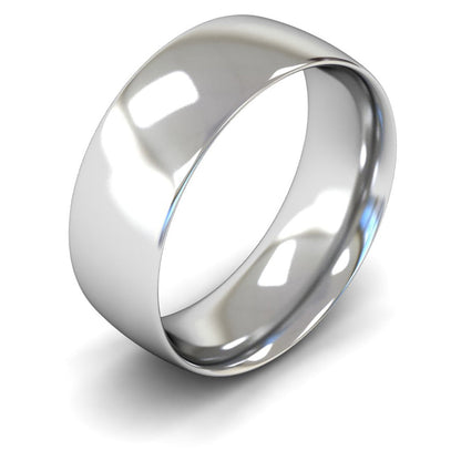 Palladium 500 8mm Medium Weight Traditional Court Wedding Ring