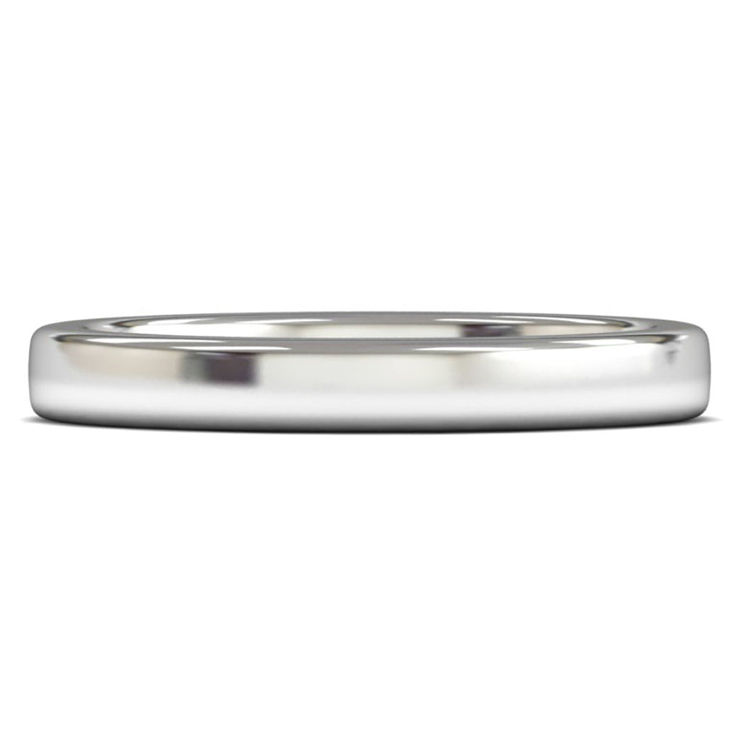 Palladium 500 3mm Heavy Weight Cushion Court Wedding Ring
