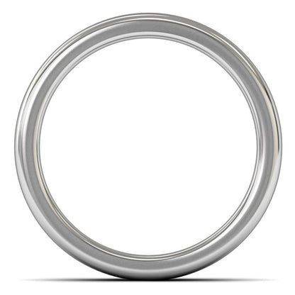 Palladium 950 5mm Heavy Weight Cushion Court Wedding Ring
