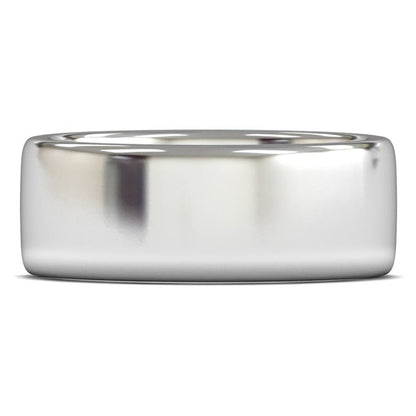Palladium 500 8mm Heavy Weight Cushion Court Wedding Ring
