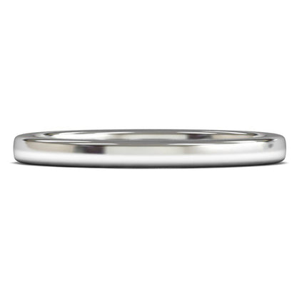 Palladium 950 2mm Medium Weight Cushion Court Wedding Ring