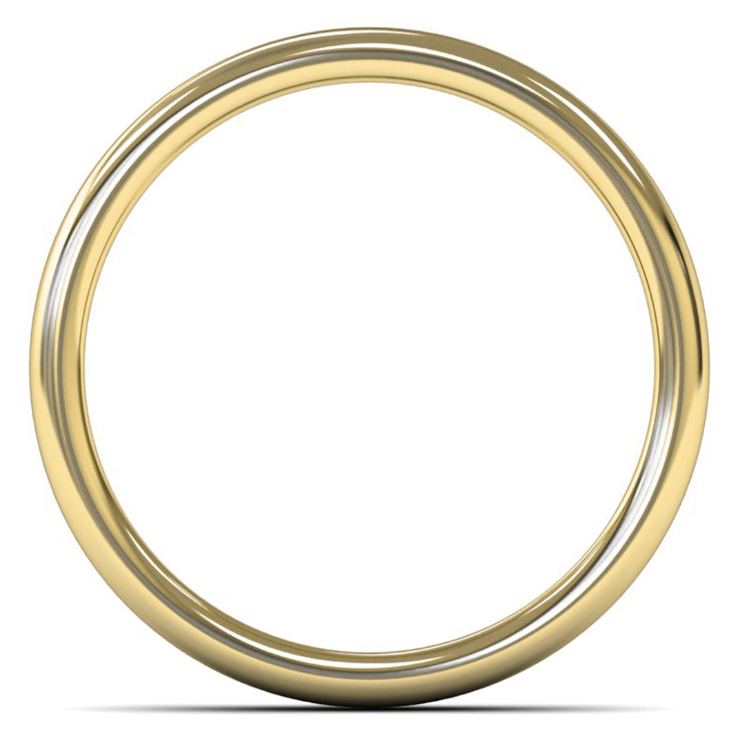 18ct Yellow Gold 4mm Medium Weight Cushion Court Wedding Ring